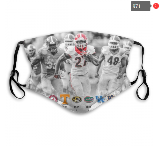 NCAA Georgia Bulldogs #15 Dust mask with filter->ncaa dust mask->Sports Accessory